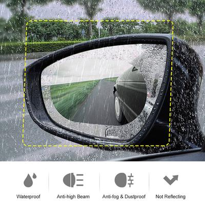 Auto Achteruitkijkspiegelfolie Zijruit Beschermfolie HD Anti-condens Anti-kras Regenbestendig Waterdicht