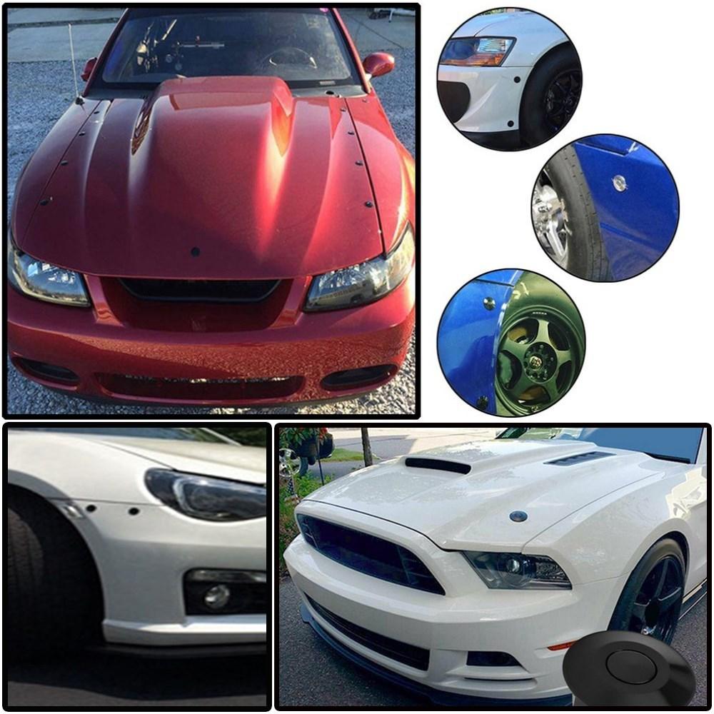 1Pc/4Pcs Universal 32MM Push Button Quick Release Hood Pins Engine Bonnet Lock Clip Latch Bumper Kit HL-1002