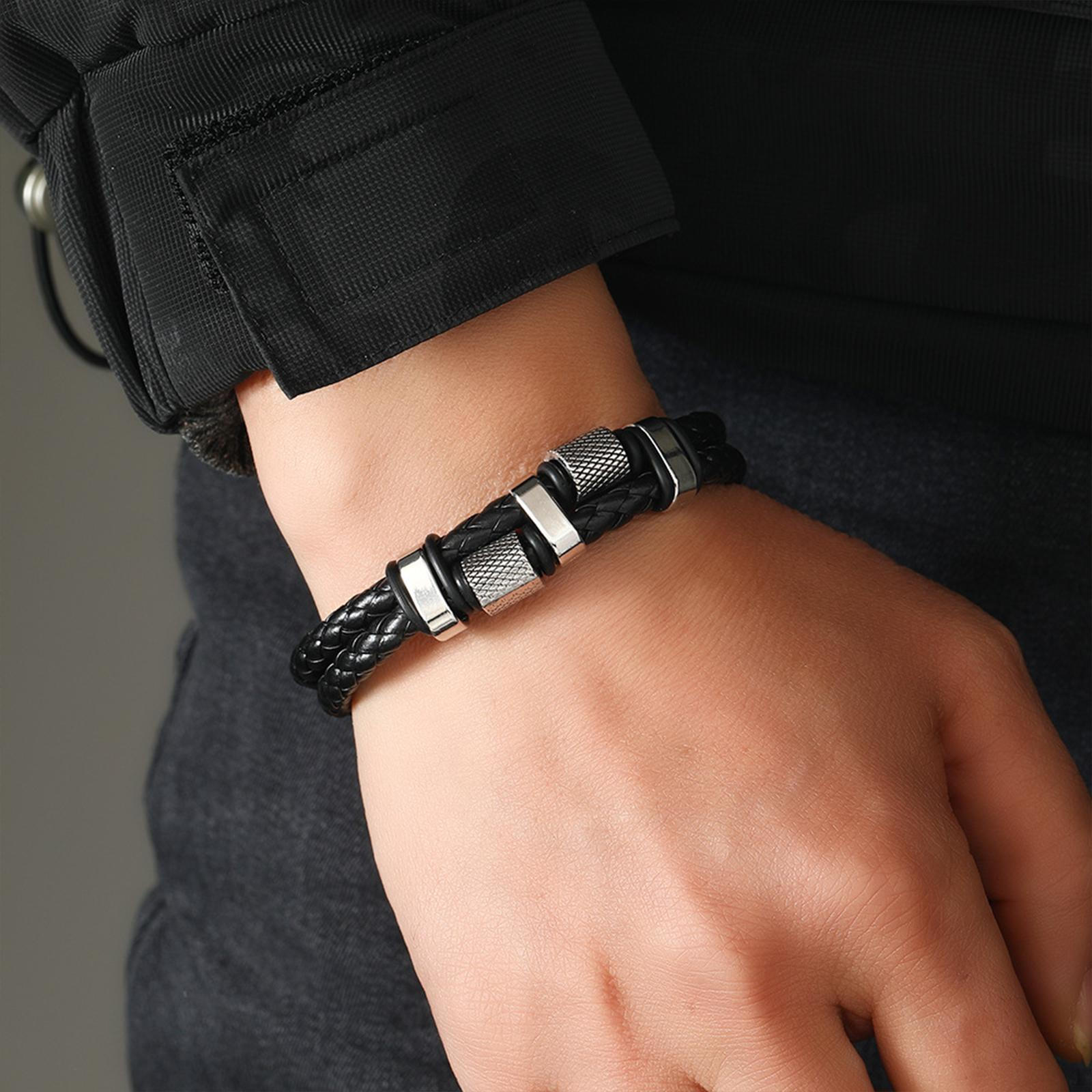 

Шарм-браслет Модный Стильный для Мужчин Женщин Изящный Удобный в Носке Черный