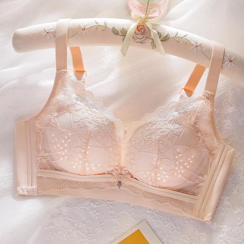 Bra Gathering Bra 1111 New Popular No Steel Ring Hole Cup Breathable Adjustment Type Anti-sagging