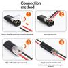 20Pcs D2 Pluggable Wire Connector Quick Connect Terminal Block Copper Contact Solderless Low Voltage Led Strip Cable Wire Splice