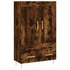 VidaXL Buffet haut chêne fumé 69,5x31x115 cm bois d'ingénierie 830313