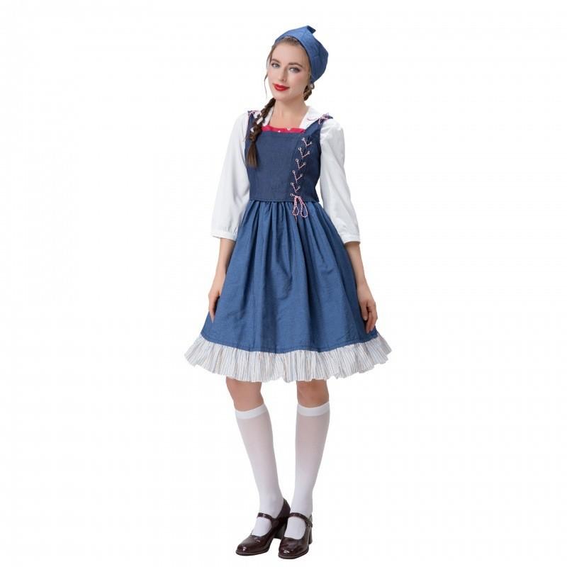 Enchanting Belle Princess Cosplay Costume For Theme Parties And Halloween Events