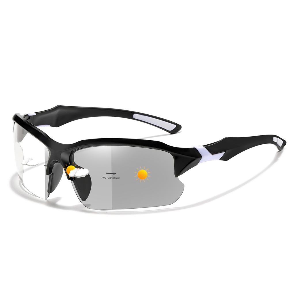 Photochromic Sunglasses for Men Women Outdoor Mtb Bicycle Cycling Running Eyewear Windproof Goggles Oversize Shades