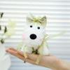 Stuffed West Highland Bag Pendant Anti-lost Plush Hanging Pendant  Kids Birthday Gift
