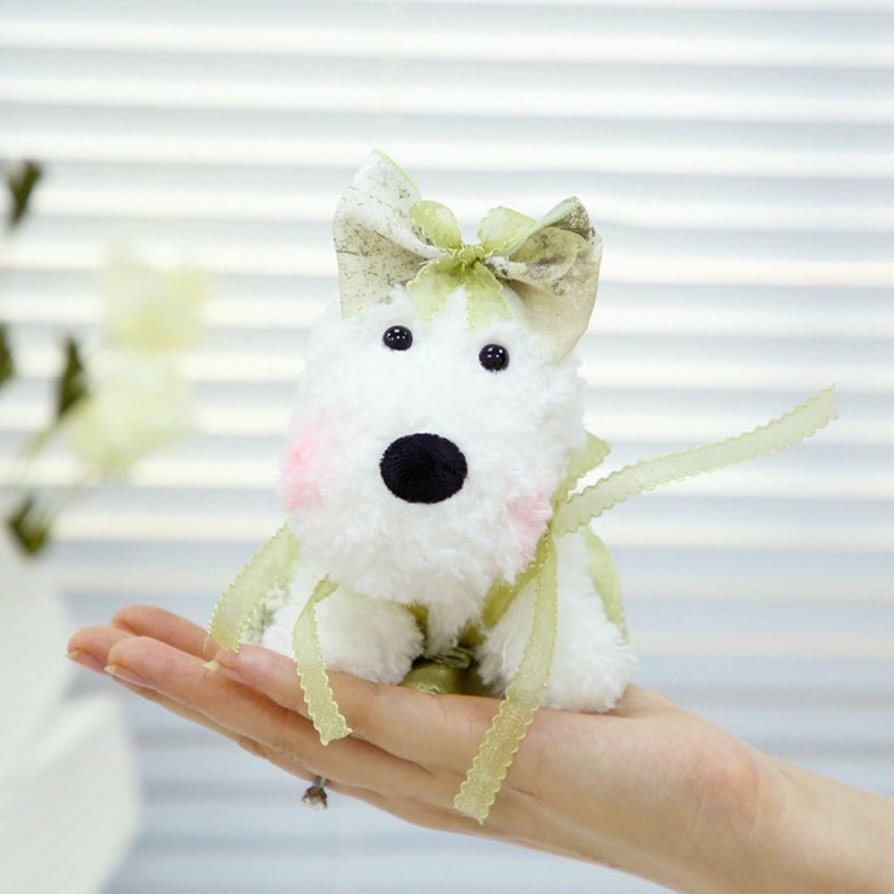 Stuffed West Highland Bag Pendant Anti-lost Plush Hanging Pendant Kids Birthday Gift