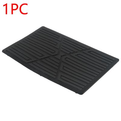 Car Carpet Plate Floor Pad Heel Foot Mat Pedal Patch Cover Black PVC Waterproof