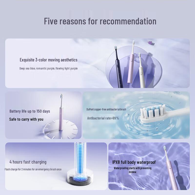 Mijia T302 Sonic Electric Toothbrush CN Plug (adapter Included)