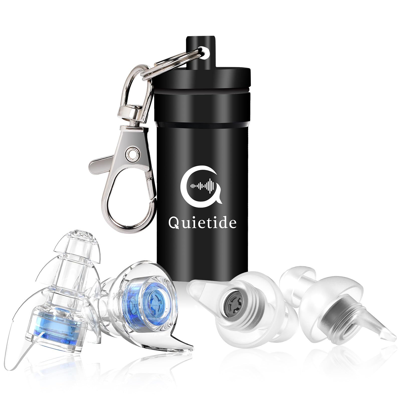 

Quietide Live Ear Protectors for Preventing Hearing Ideal for Enjoying Loud Music at and Washable and Includes Carrying Case and Japanese Q6 Earplugs,