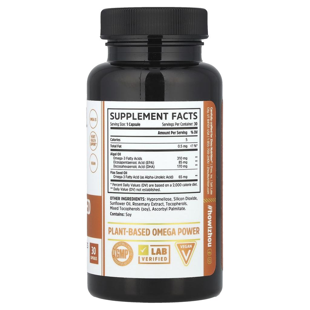 Plant-Based Omega, 30 Capsules