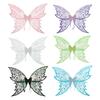 Fairy Wings for Girls Women Halloween Elf Cosplay Accessories Organza Butterfly Fairy Costume for Dress Up Party Favors
