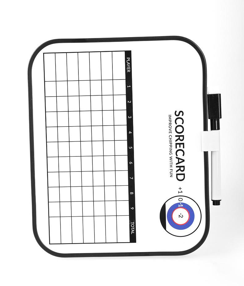 Plastic Golf Scoreboard ZH-P088 Outdoor Erasable Double-Sided Competition Recorder with Pen Accessories