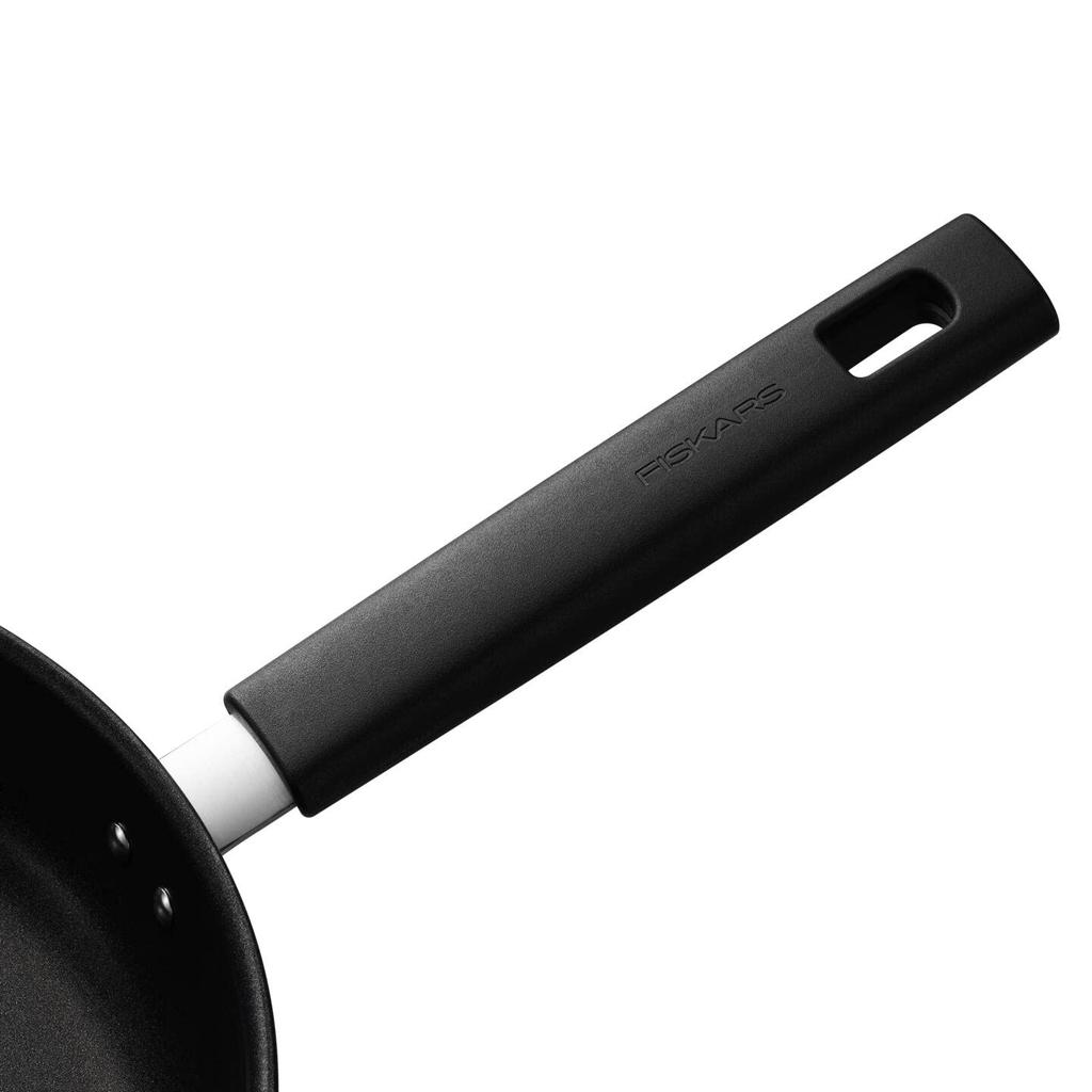[Officially Imported] Fiskars 20cm Saucepan (with Lid), Induction/Gas Compatible, Non-Stick, "Hard Face" 1052235