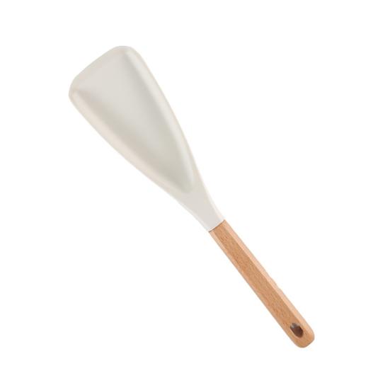 Silicone Spatula with Wood Handle Heat Resistant Multifunction Spatula Non Stick Kitchen Utensil for Cooking Mixing Baking