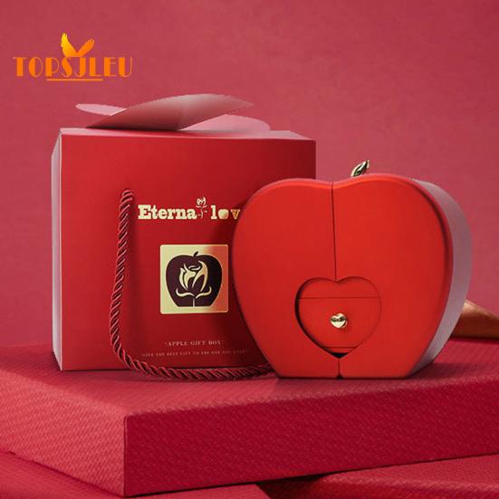 Naszyjnik damski z etui do przechowywania, ultralekki, nie blaknący, błyszczący naszyjnik z biżuterią, kartka z życzeniami, zakonserwowany prezent z róży