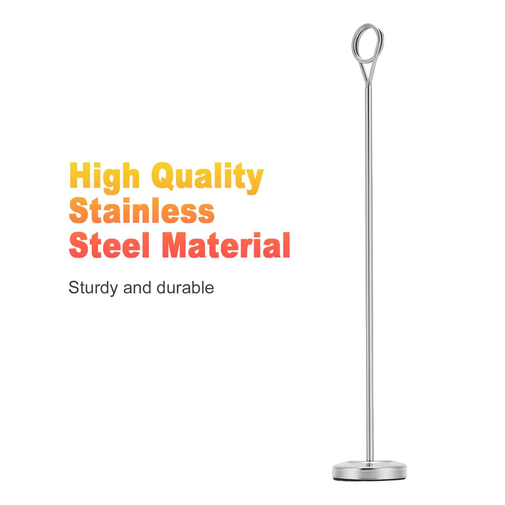 12pcs Table Number Holders Stainless Steel Card Holder 12 Inch Height Heavy Duty Base for Wedding Party Office Decor