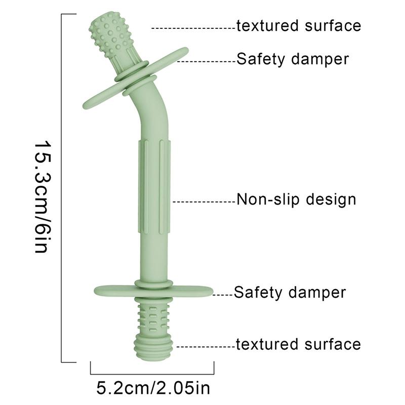 Kid Chewing Tube Infant Chew Teething Toys Speech Therapy Teeth Massager Children Speak Oral Rehabilitation Training Talk Tools