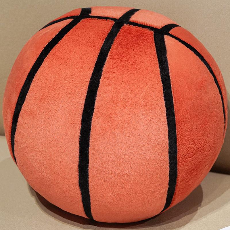 Basketball Plushie Simulation Basketball Throw Pillow Fill Plump Bedroom Decorations Skin-Friendly Holiday Gift For Boy And Girl
