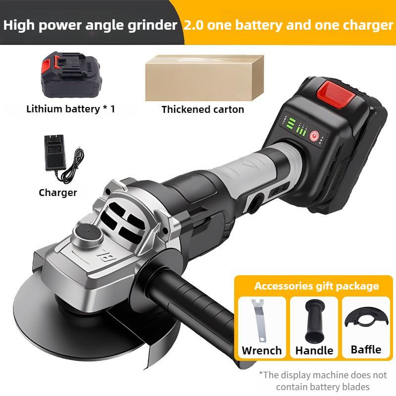 High Power Electric Angle Grinder Portable Handheld Cutting Machine Rechargeable Multifunctional Polishing Machine