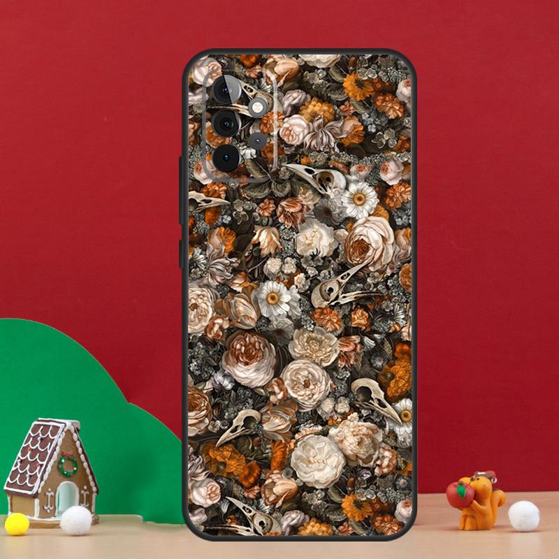 Raven Skull Case For Samsung Galaxy A36 A56 A06 A13 A53 A32 A12 A22 A52 A35 A17 A16 A55 A15 A54 A34 A14