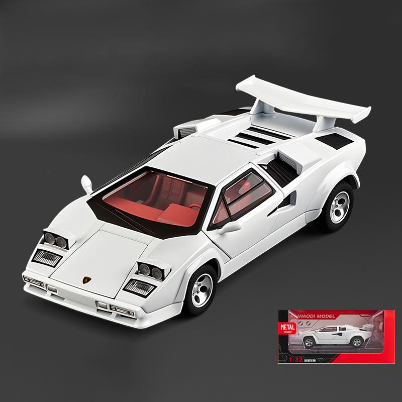 1:32 Lamborghini Countach LP500S Diecast Model Toy Cars for Children Miniature Vehicle Boys Toy Car Games Children Children Toys