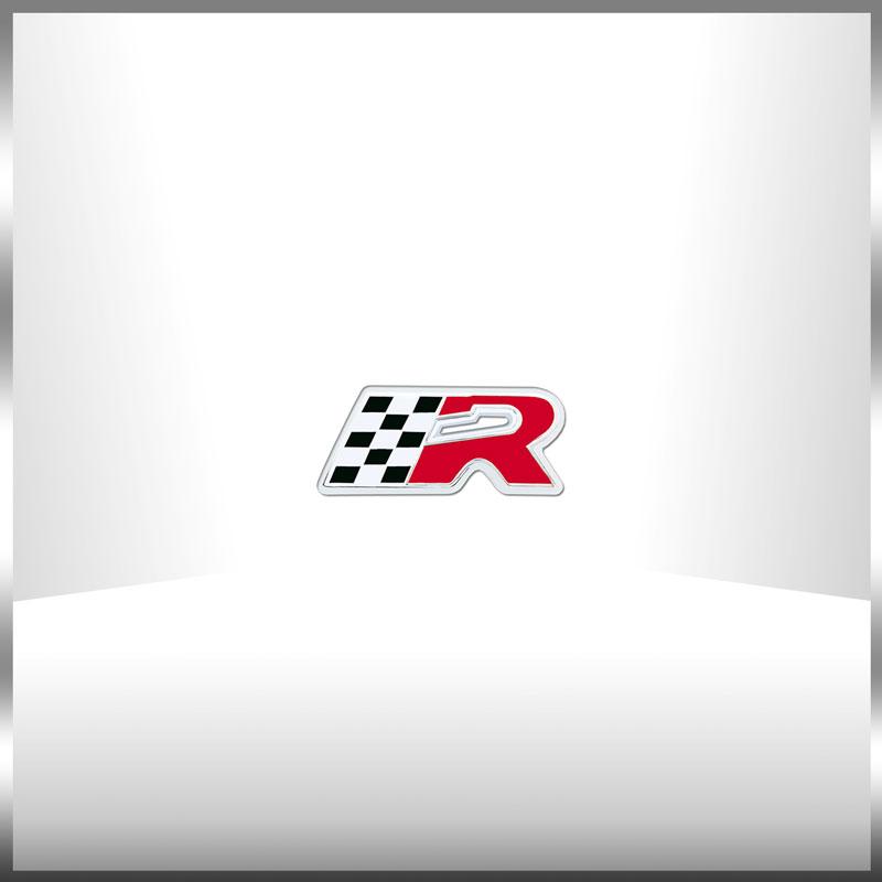 Car 3D Metal Sticker Race 300 Flag Emblem Front Grille Sticker Fender Side Badge Decal For Seat Cupra Leon Altea Ibiza Fiat 500 E6