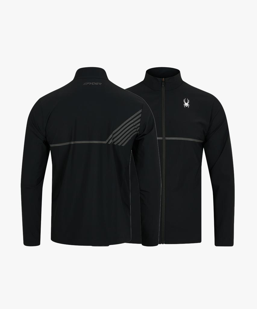 Spyder Men'S Tricot Radpad Track Top Zip-Up Splfcnft201Mblk