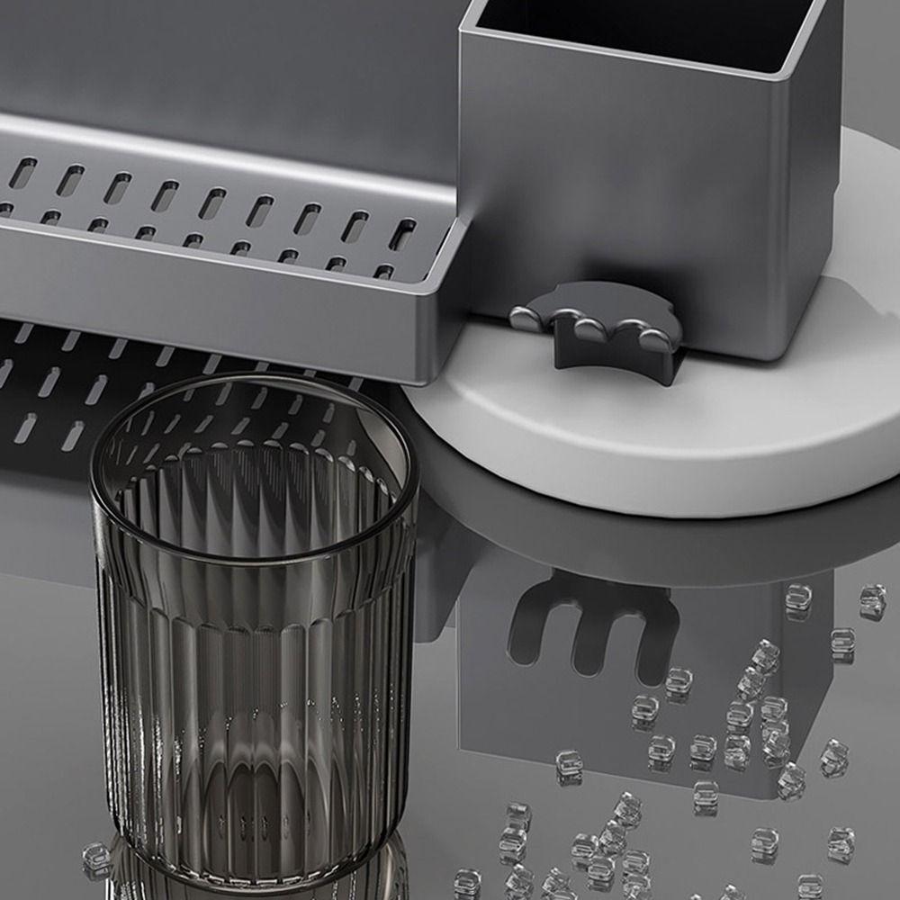 Plastic Toothbrush Holder Wall Mounted Space Saving Toothbrush Storage Rack with Cups Large Capacity Mouthwash Cup Holder