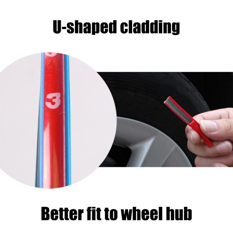 Rims Trim Wheel Protection Strips for Curb Rash and Wheel Scratch Prevention Wheel Decoration Car Styling