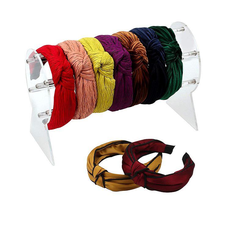 Acrylic Headband and Jewelry Display Stand for Accessories