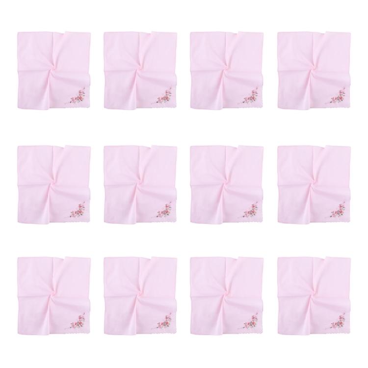 12lots Durability and Soft Handkerchief Fashion Luxurious Handkerchief for Wedding Party Restaurant