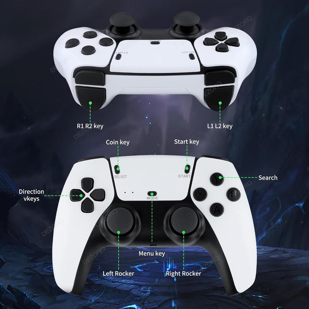 Bezdrátová herní konzole M15 s duálním ovladačem, 20 000 arkádových her, HDMI