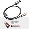 18AWG SAE Battery Connector Cable SAE to ORing Terminal Harness with 15A ProtectionFuse 2-Pin Quick Disconnect Plug