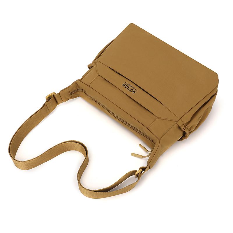 Casual Nylon Crossbody Shoulder Bag with Side Pockets Lightweight Travel Purse for Women Daily