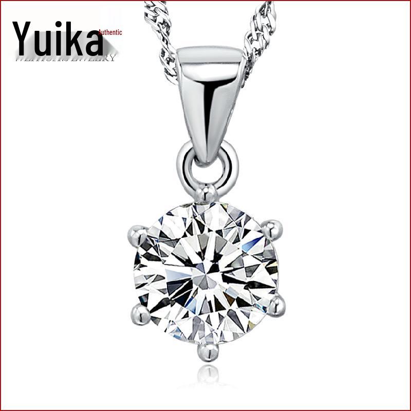 

Серебряное колье с бриллиантовой подвеской Wei Hua для женщин