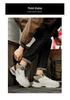 Men's High-Top Autumn Sneakers with Rotating Button: Trendy, Versatile, Thick-Soled, Height-Increasing Casual Dad Shoes.