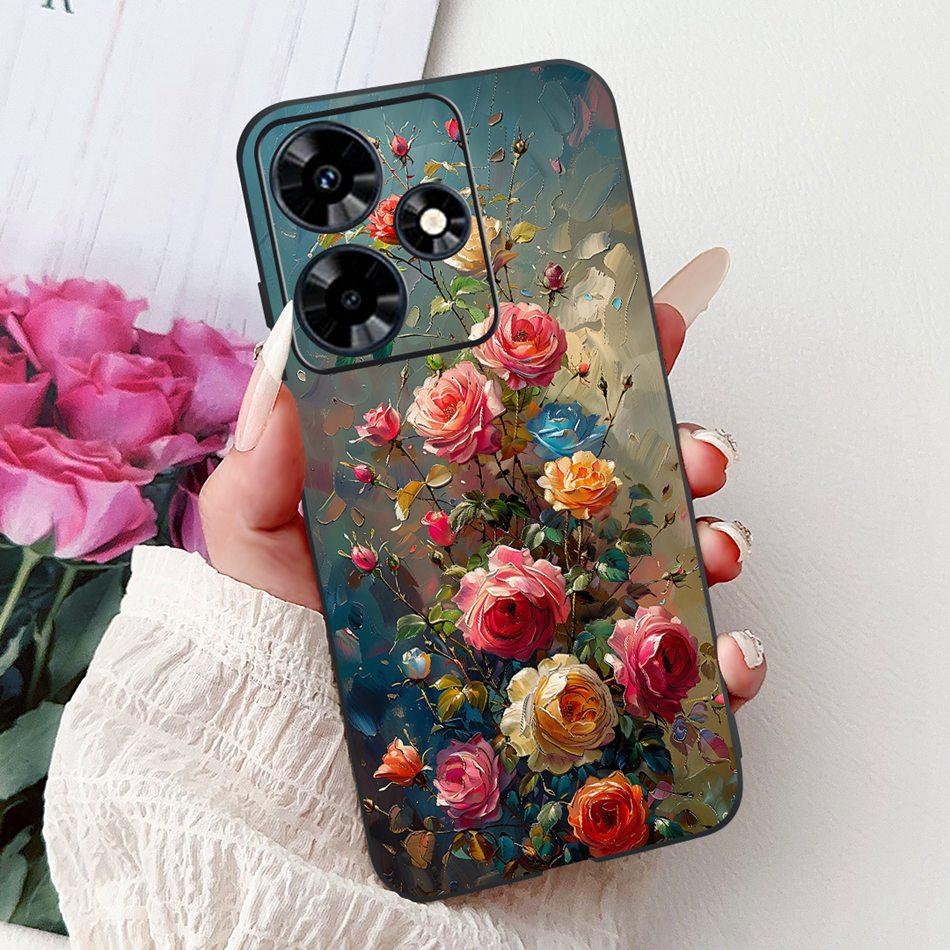 Für Infinix Hot 30 Play 30i Hot30 4G Elegante Florale Schmetterlings-Handyhülle Für Infinix Hot30i 30 30Play Weiche Silikon-TPU-Hüllen