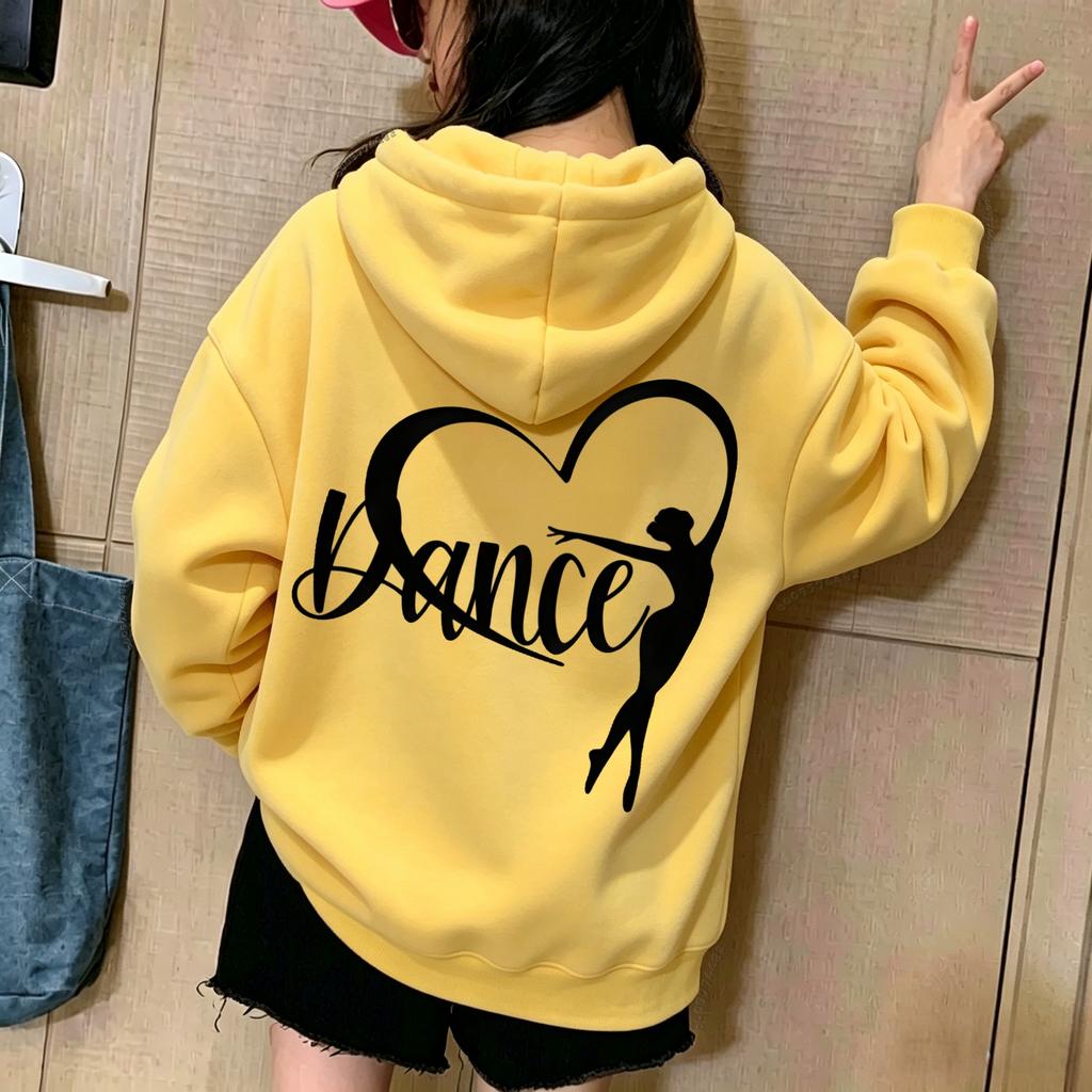 Retro Dance Girl Art Double-sided Printed Children's Hooded Sweatshirt. Boys' and Girls' Comfortable Sports Pullover Hoodie.