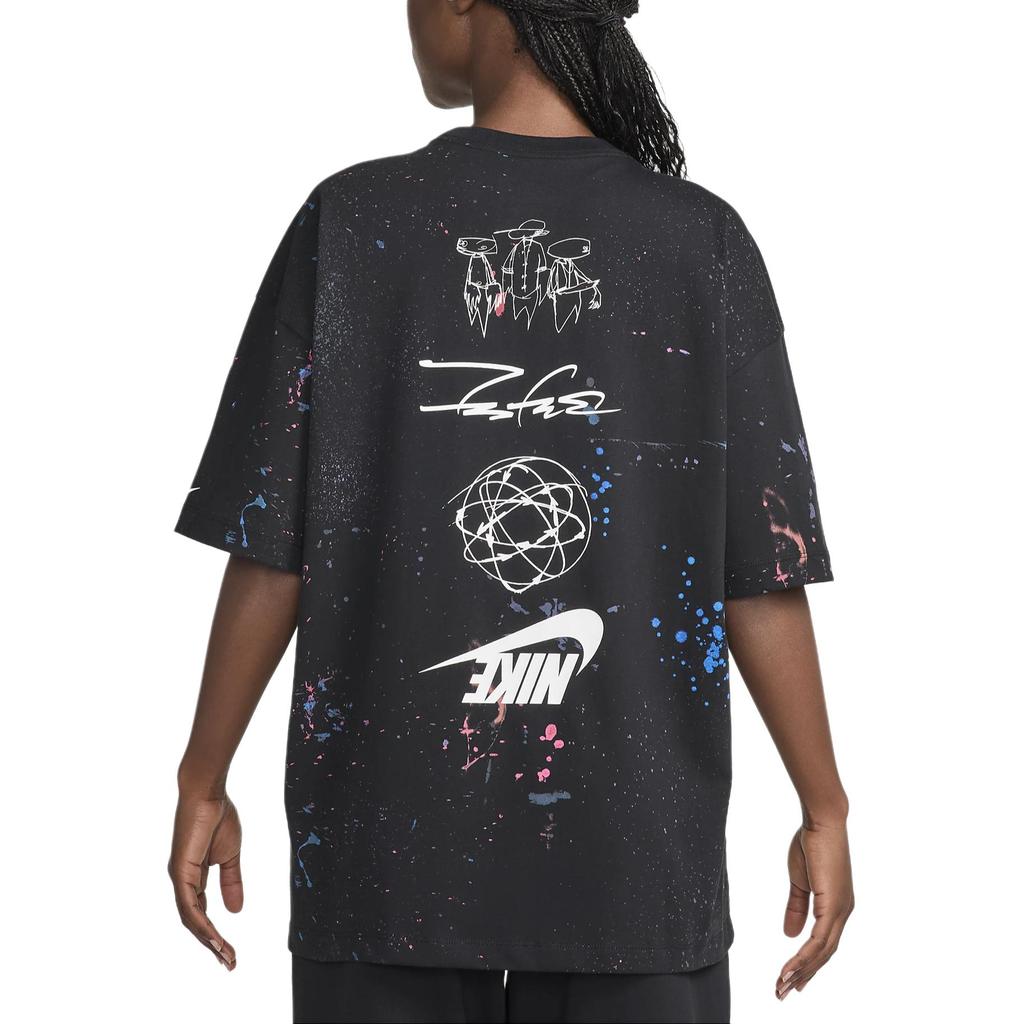 Nike X Futura Womens Breaking Oversized T-shirt (Asia Sizing) Black Women Streetwear FZ0284010