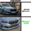 Para BMW F40 Serie 1 M Sport 118i 120i 128ti 2020 2021 2022 2023 Labio Spoiler Divisor Difusor Kit de Carrocería para Parachoques Delantero