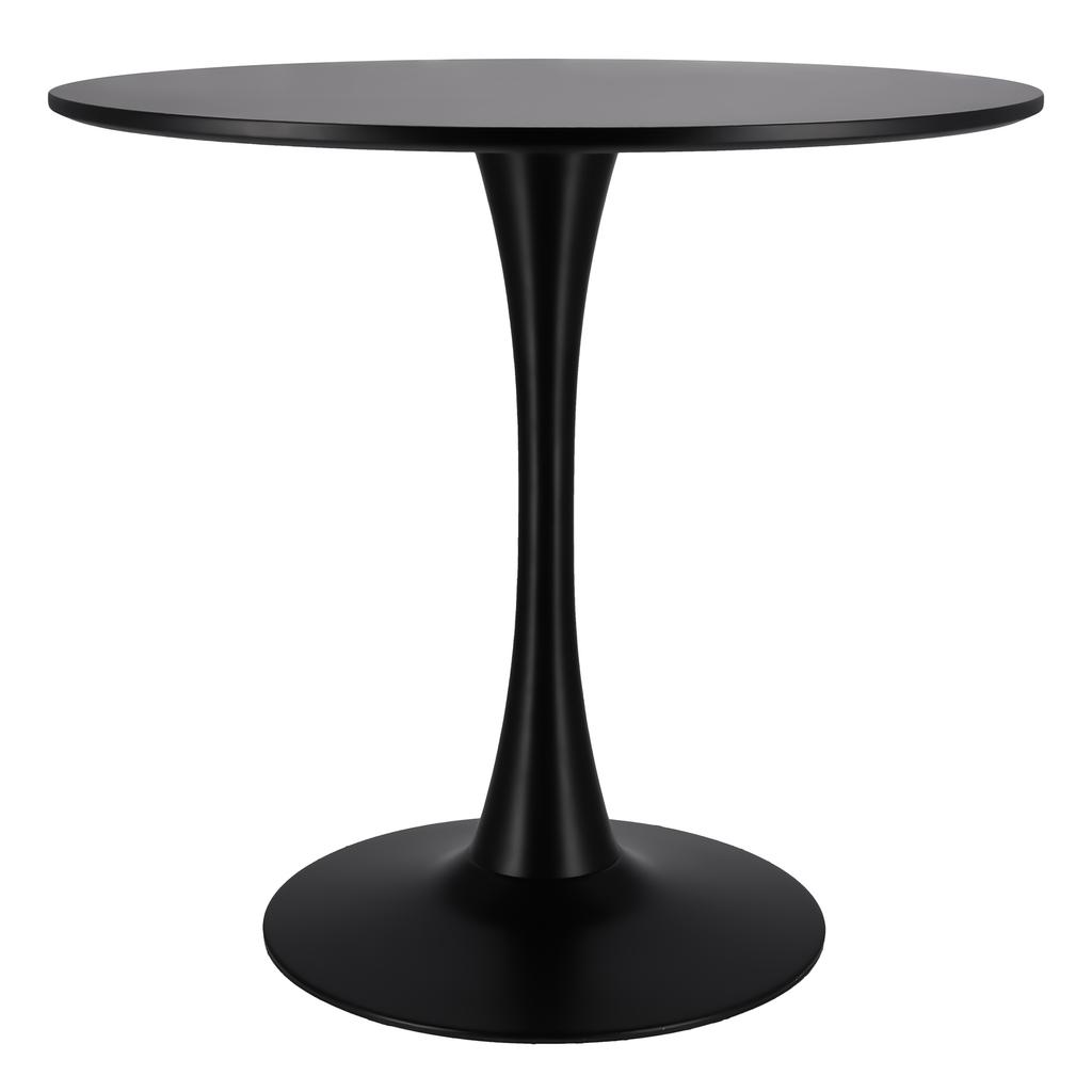 Modern Black Round Table For Living Room, Dining Room, Kitchen