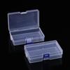 Square Transparent Plastic Storage Box Snap-on Lid Design Container for Jewelry Beads Fishing Tools Small Electronic Accessories Storage
