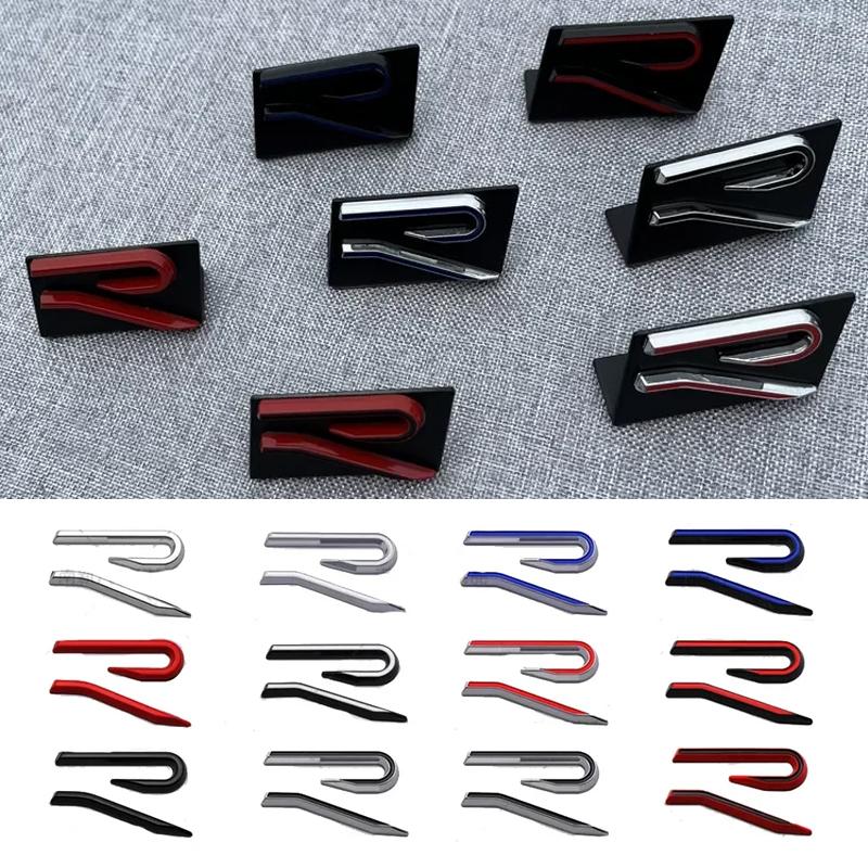 XMZSA1 Metal Car Front Trunk Grille for Volkswagen VW RLine Golf Jetta Beetle CC Tiguan Touran Passat Emblem Badge Sticker Accessories