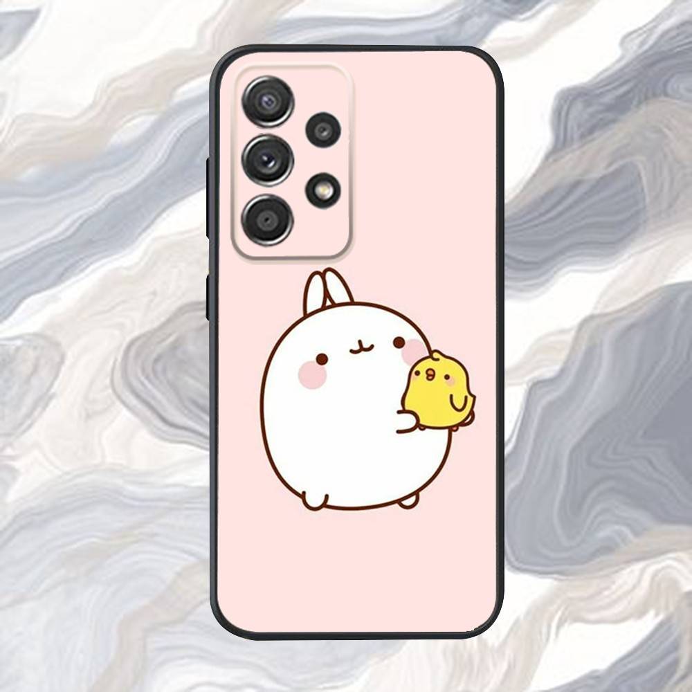 

Милый чехол для телефона M-Molang-gs для Samsung S25, S24, S21, S22, S23, S30, Ultra, S20, Plus, Fe, Lite, Note, 10, 9, 5G Черная крышка Samsung S25ULTRA