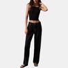 Calvin Klein Jeans Solid Color Cropped Fitted Square Neck Tank Top Women Tops Black J20J223110-BEH