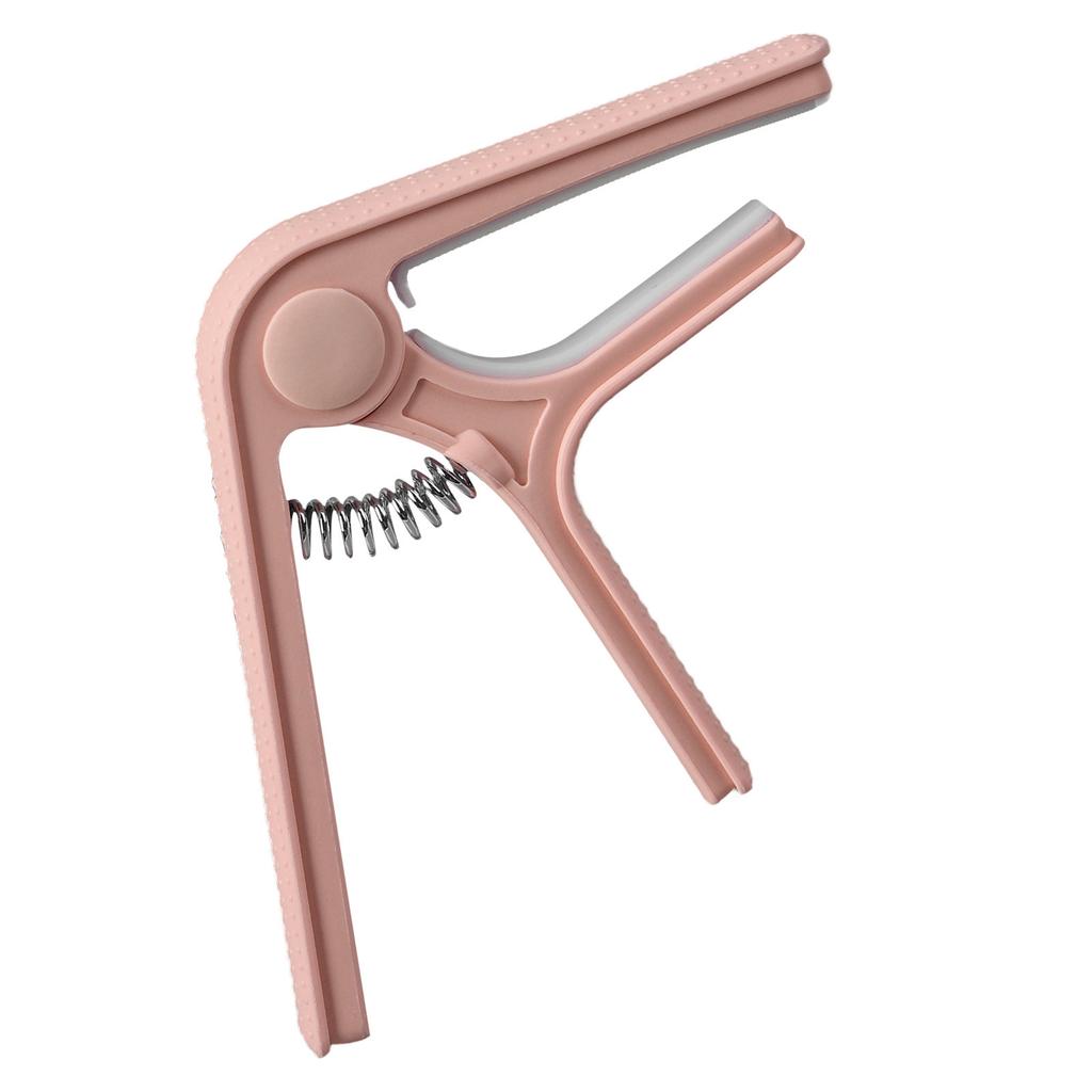 Guitar Capo Clip Clamp with Non Slip Point Universal Great Protection Ukulele Electric Guitar Capo Pink