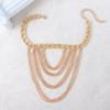 Long Tassel Punk High Heels Anklet Metal Chain Punk Layered Anklet Chains  Wedding Party