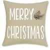 Christmas Themed Pillow Covers: MERRY CHRISTMAS, Festive Ornaments, Cozy Winter Greetings Sofa bed cushion cover,home decoration