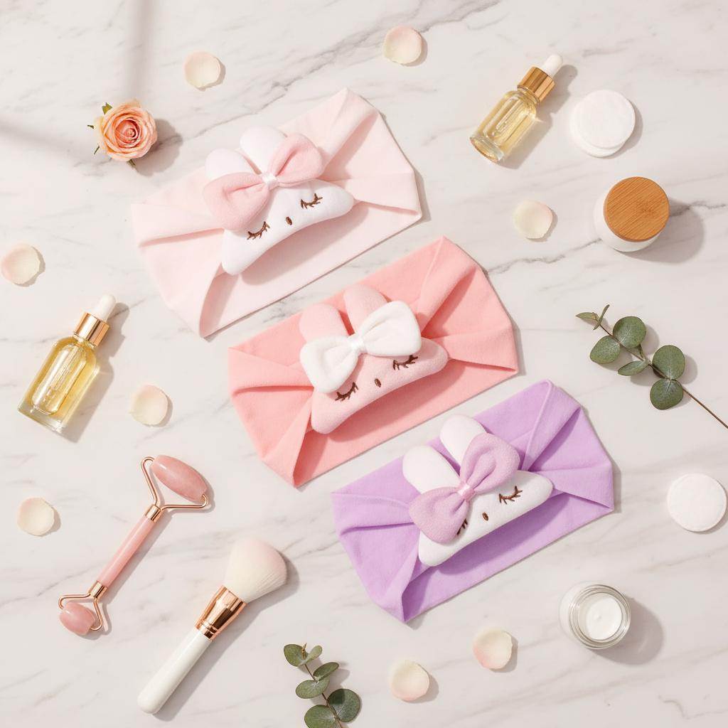3 Color Set Cute New Unisex Baby Headband Comfortable Soft Elastic Nylon Hairband for 13-24m Children's Headwear