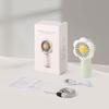 TENKUNOKOTORI Handheld Cute Mini Floral Fan Speed Instant 3 Hours of Use with 1 Hour 43cm Cord for Easy Carrying and Charging Fan, Design, Portable,